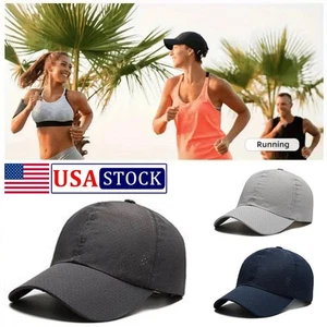 Adjustable Snack Back Trucker Hat Summer Cool Breathable Cap For Men Women USA - Picture 1 of 18