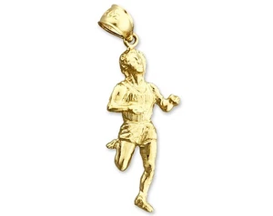 Ciondolo Marathon Runner in oro 14 carati - Foto 1 di 6