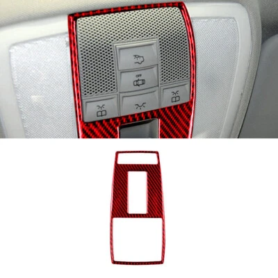 Красный карбоновое волокно чтения света рамка чехол для Mercedes-Benz C E класса W204 W212 - Изображение 1 из 4