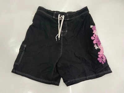 Pantalones Cortos de Natación Para Mujer Negro Bolsillo Carga Diseño Floral Talla 24W Foto 1 de 4