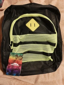 Zaino Bambini TrailMaker Nero e Verde 16 x 12 Pollici.. Nuovo Con Etichette - Foto 1 di 3