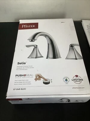 Pfister Selia Widespread Bathroom Faucet. Polished Chrome. LF-049-SLCC. W2 - Image 1 of 4