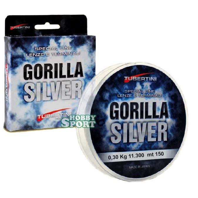 FILO GORILLA SILVER FLUORINE 150 MT DIAM. 0,30 MM  TUBERTINI MULINELLO TERMINALI - Immagine 1 di 1