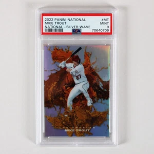 2022 Panini National Mike Trout Graded Card #MT National - Silver Wave 11/25 ... - Picture 1 of 2