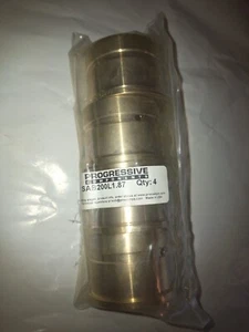 NEW LOT OF 4 GENUINE PROGRESSIVE COMPONENTS SAB200L1.87 BUSHINGS BRASS - Picture 1 of 9
