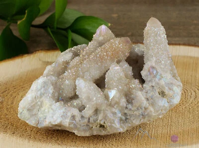 AURA QUARTZ Angel White Large - Rainbow Spirit Crystal Metaphysical Decor R0445 - Image 1 of 4