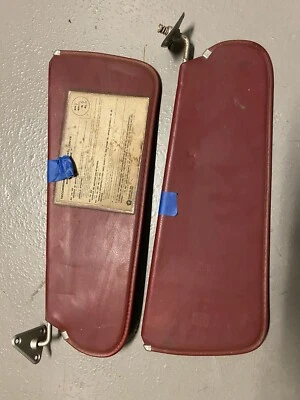81-93 Dodge Ram D150 D250 D350 Ramcharger parasoles conjunto de parasoles rojo granate Foto 1 de 4