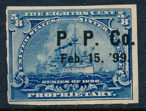 US Revenue Stamp Battleship RB23 Porous Plaster Co. 1899 cancel - Picture 1 of 4