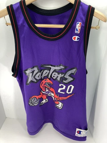 Toronto Raptors DAMON STOUDAMIRE #20 Champion Jersey MEN 44 Large Purple Cover