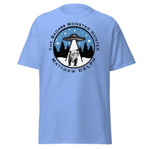 possum aviator UFO/The Bada** Monster Hunter cryptid unisex classic tee - Picture 1 of 13