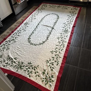 Weihnachten Damast rechteckige Tischdecke Lenox von Design Holiday 58"x118" - Bild 1 von 9