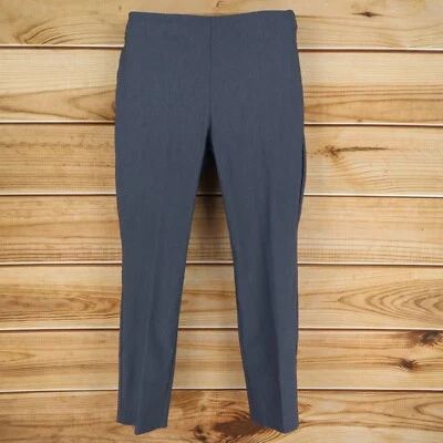Pantalones de vestir Worthington cintura elástica pierna ajustada para mujer talla 10 gris jaspeado NUEVO Foto 1 de 4