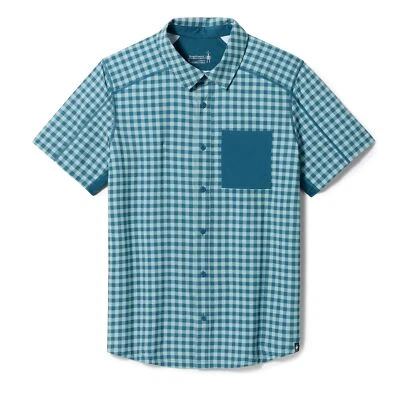 Smartwool Men's Merino Wool Printed Button Down — Short Sleeve Shirt (Regular - Image 1 of 4