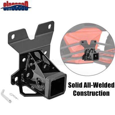  Placa de montaje enganche trasero estilo receptor de 2" para remolque Can-Am Maverick X3 Turbo  Foto 1 de 4