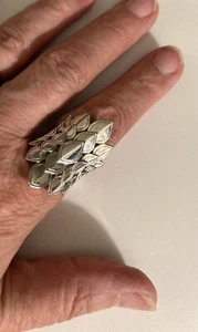 John Hardy Legends Naga Scales Saddle Ring Sterling Silver, Sz 9.5, Retail $595 - Picture 1 of 8