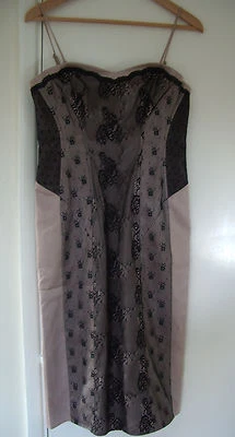 LINEA SIZE 10 FULLY LINED & BONED BODICE BODYCON LACE DRESS - NEVER WORN [NWT]! - Image 1 of 4