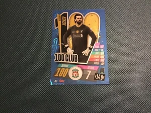 TOPPS MATCH ATTAX 2020-21 🏆 100 CLUB  ALLISON BECKER 🔴🔴LIVERPOOL   RAR - Foto 1 di 1