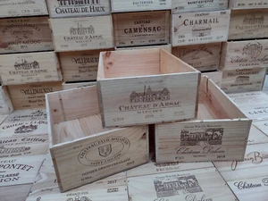 Wooden Wine Box Crate ~ 12 bottle French Genuine Storage Drawer Planter Hamper * - Picture 1 of 11