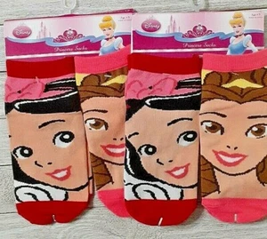 Disney Princess Socks 4 Pair Girls Size 5-6.5 - Imagen 1 de 2