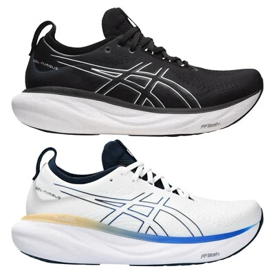 Asics Gel-Nimbus 25 Men’s Running Shoes Black/White, White /illusion Blue