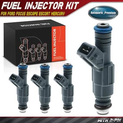 Inyector de combustible 4 piezas para Ford Escape 2001-2004 Focus Mercury Mystique L4 2,0 L DOHC Foto 1 de 4