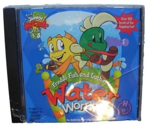 Freddi Fish & Luther's Water Worries Adventure PC CD-ROM Game 1996 Cracked Case - Picture 1 of 3