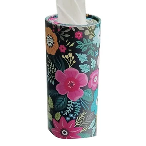 4pcs Car Mounted Cylindrical Tissue 3-Ply Face Towel Facial Tissue Cylinder Box - Picture 1 of 12