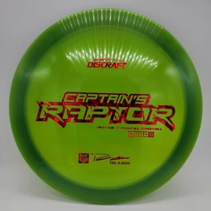 Discraft Elite Z Captain's Raptor Paul Ulibarri (First Run) Green/Red 173-4g - Picture 1 of 2