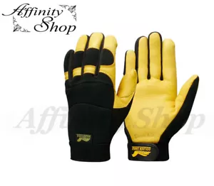 Contego Golden Eagle WORK GLOVES P2150 Premium Deer Leather Mechanic Glove NEW! - Picture 1 of 2