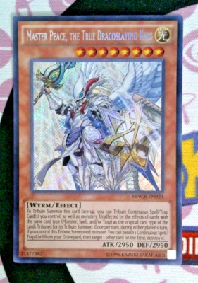 Master Peace, the True Dracoslaying King MACR-EN024 Secret Rare NM Unlimited - Image 1 of 4