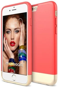 iPhone 6/6S Case Maxboost Vibrance S Slider Protective Soft-Interior Rose Gold - Picture 1 of 8
