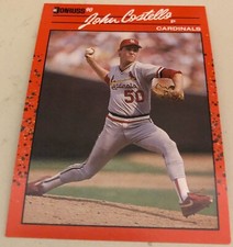 1990 Donruss John Costello Baseball Card #555 Cardinals Pitcher High Grade