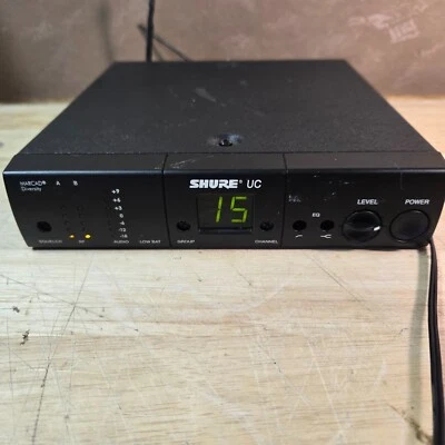 SHURE UC Microphone Receiver Model: UC4-UB 692-716 MHz w/ ac adapter READ - Image 1 of 4