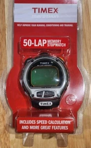 NIB MARATHON BY TIMEX 50 LAP STOPWATCH WR 50M T5G811ST - Picture 1 of 2