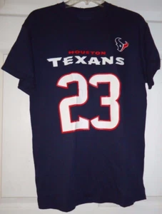 Team Apparel HOUSTON TEXANS #23 Foster T-shirt NAVY Men's size MEDIUM *New w/Tag - Picture 1 of 4