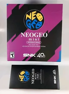 NEOGEO Mini International SNK 40th Console Plus Black Mini Pad - Brand New - Picture 1 of 9