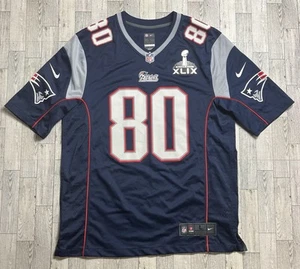 Nike On Field Danny Amendola #80 New England Patriots Jersey LG Super Bowl XLIX - Picture 1 of 12
