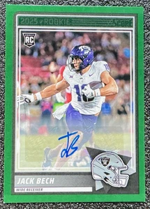 Jack Bech 2025 Panini Score #63 Rookie Autograph Green Parallel (RC, AU, SP) - Picture 1 of 2