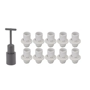 E14 Lampholder Lamp Head Ring Tool Kit (sales Method: 10 Lamp Heads With 1 Sleev - Picture 1 of 24