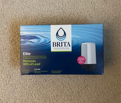 NEW Brita Faucet Mount Replacement Filter 3 Pack Model FR-200 SHIPS FREE! - Image 1 of 4