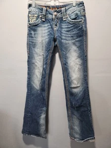 Rock Revival Mujer Talla 24 Mandy Easy Boot Azul Denim Solapa Bolsillo - Imagen 1 de 3
