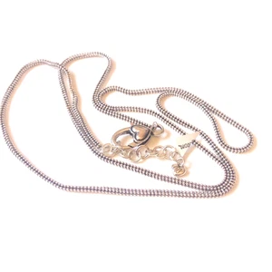 Brighton Plata ABC Collar Cadena 35-38" con Cierre Corazón No Brighton #53 - Imagen 1 de 6