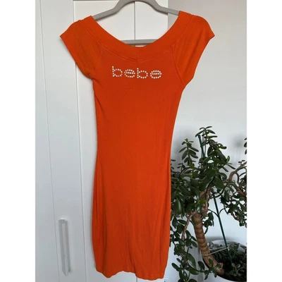 Vestido Bebe Logo Y2K Manga Corta Logo con Cordones en la Espalda, XS, Dragon Fire Naranja Foto 1 de 4