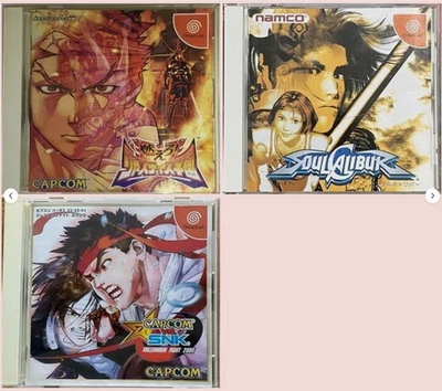 Moero! Justice Gakuen Capcom vs. SNK Sould Galibur set of 3 Dreamcast Sega - Image 1 of 4