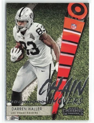 2021 Panini Contenders Chain Movers Darren Waller Las Vegas Raiders #CMDWA - Image 1 of 2