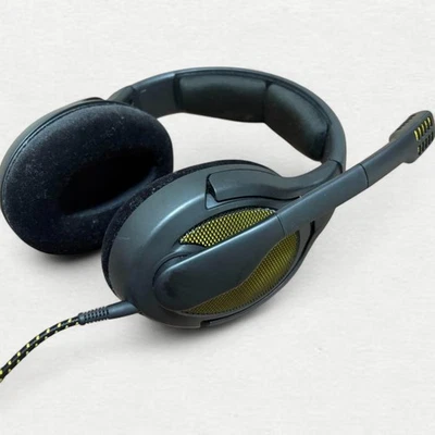 Sennheiser EPOS PC38X Gaming Headset Noise Cancelling Microphone Black Yellow - Image 1 of 4