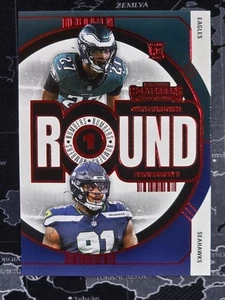 2024 Contenders Football Round Numbers Red #24 Quinyon Mitchell/ Byron Murphy II - Picture 1 of 2