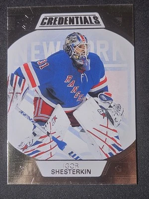 22-23 Upper Deck Credentials Igor Shesterkin 🚨🚨🚨 New York Rangers  - Image 1 of 2