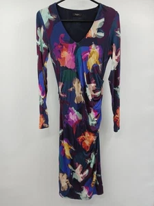 Paul Smith Black Floral Print Dress Viscose Blend Size S - Picture 1 of 5
