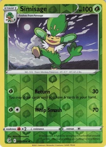 Simisage Reverse Holo Uncommon SWSH08: Fusion Strike 008/264 NM - Picture 1 of 2